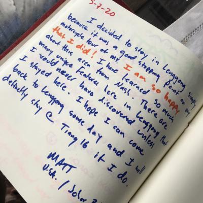 Words From The Guest Book